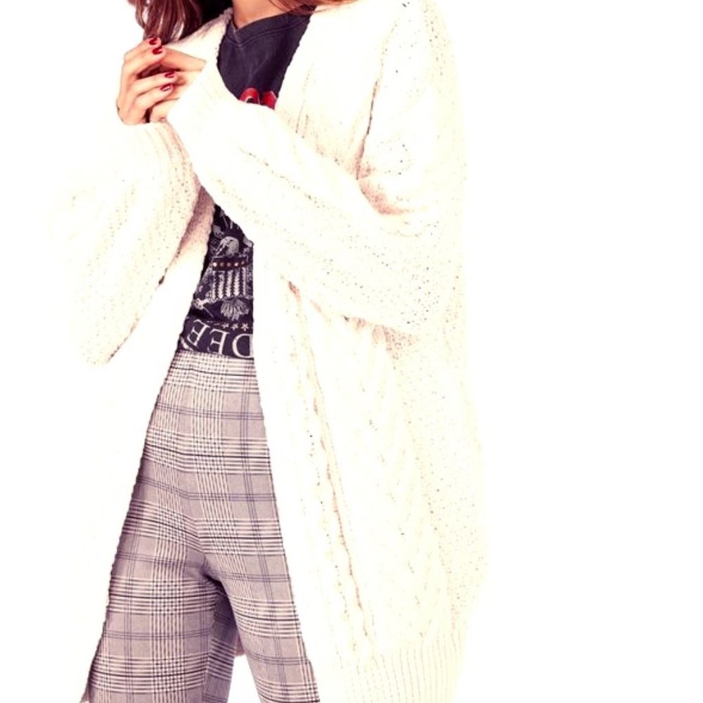 COPY - Cable Stitch Chenille Cardigan * Worn Once…